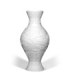 Vaso Texture Bianco h 32 cm  - Mènia